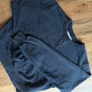 Buck Mason Interloop Crewneck Cropped Sweatshirt